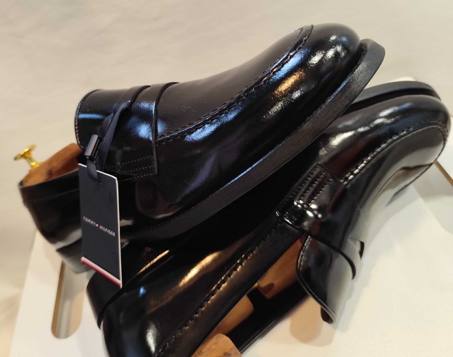 Pantofi loafer 44 44.5 penny Tommy Hilfiger NOI piele naturala