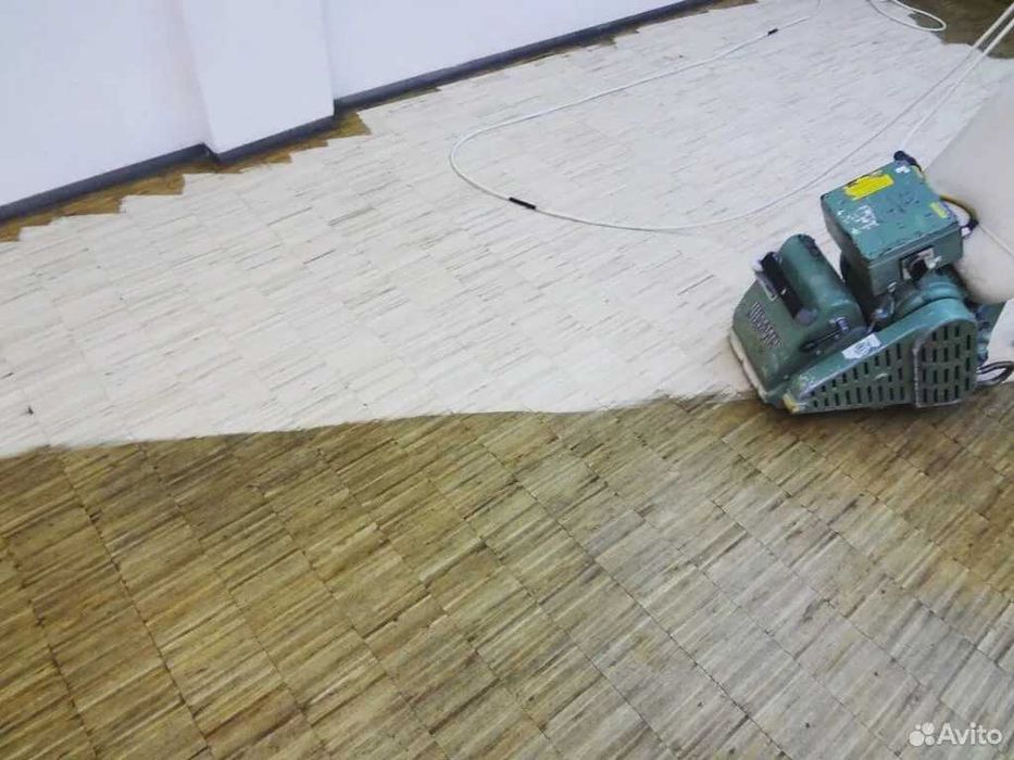 Шлифовка пола. Устранение скрипа полов с гарантией