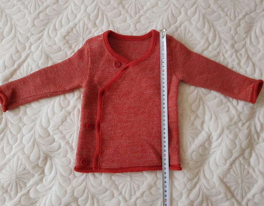 Cardigan lana merinos Disana 74/80