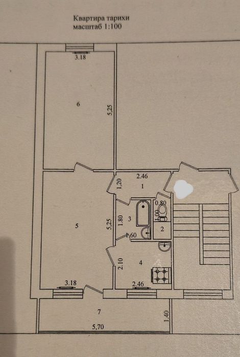 Продается 2 комнатная квартира Чиланзар 20 квартал ор-р Батальон