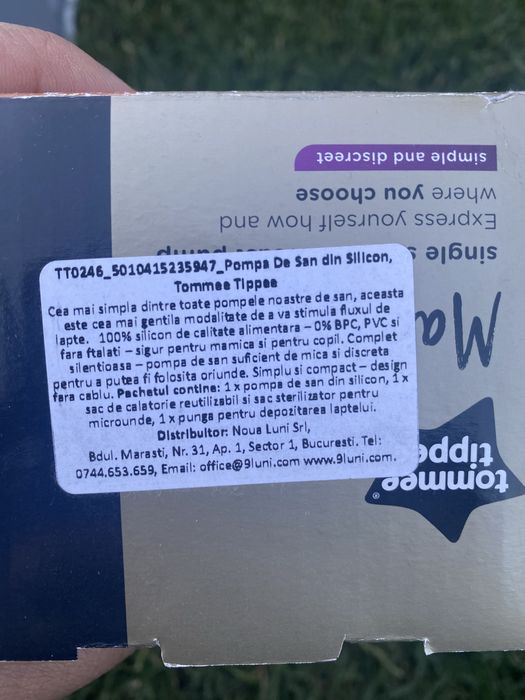 Haakaa colector lapte matern pompa hands free