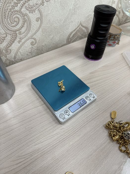 Серьги кольцо Van cleef золото 585