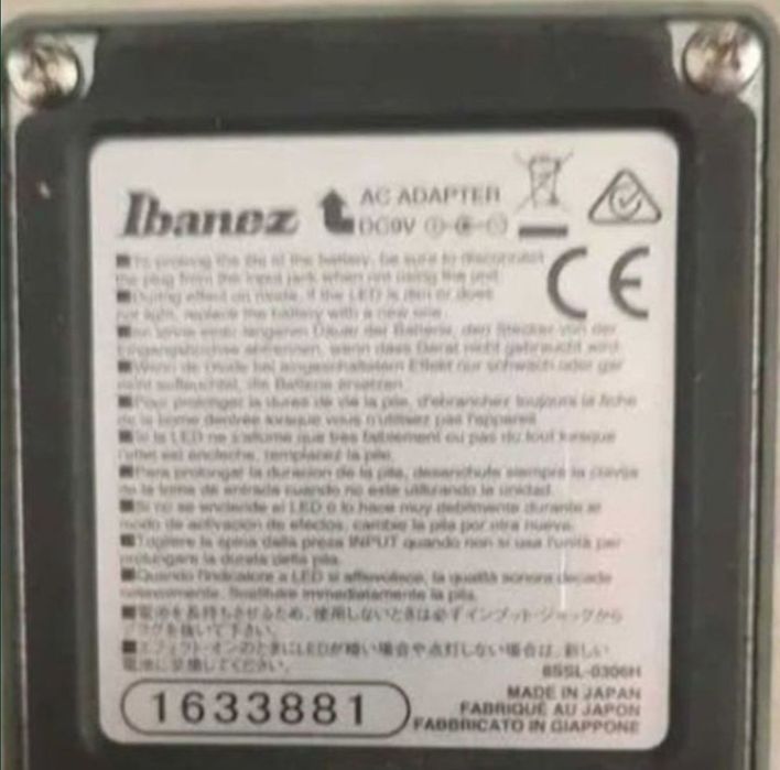 Pedala efect chitara Ibanez ts 9 tube screamer japan 808