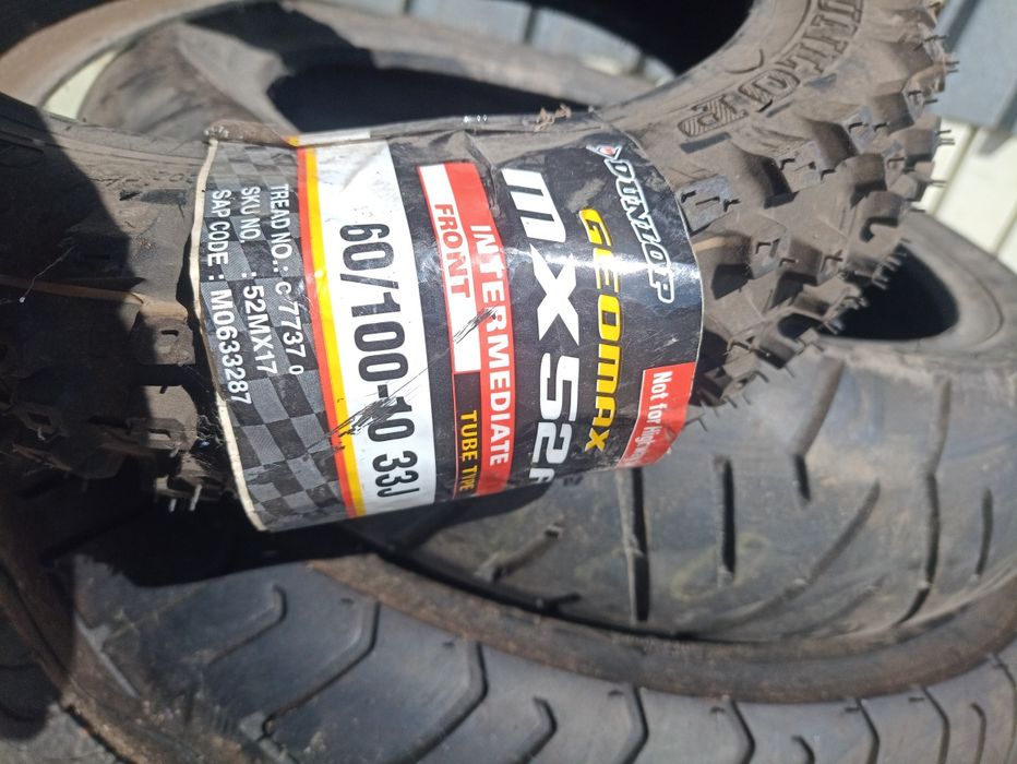 O anvelopa de fata "enduro" NOUA Dunlop 60/100 R10 dot 0317