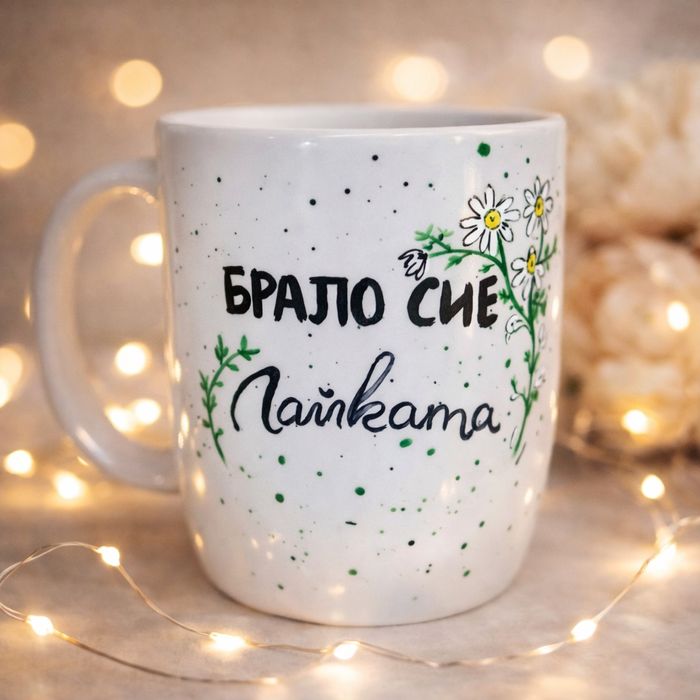 Ръчно рисувани чаши, 8 осми март , за мама, баба