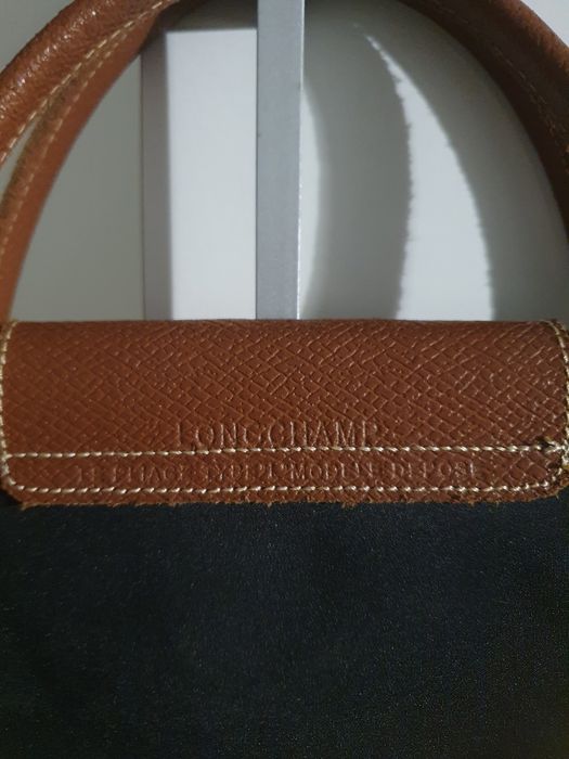 Geantă Longchamp din piele si material textil
