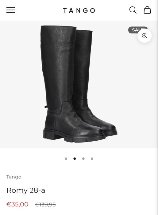 Дамски кожени ботуши TANGO 38н