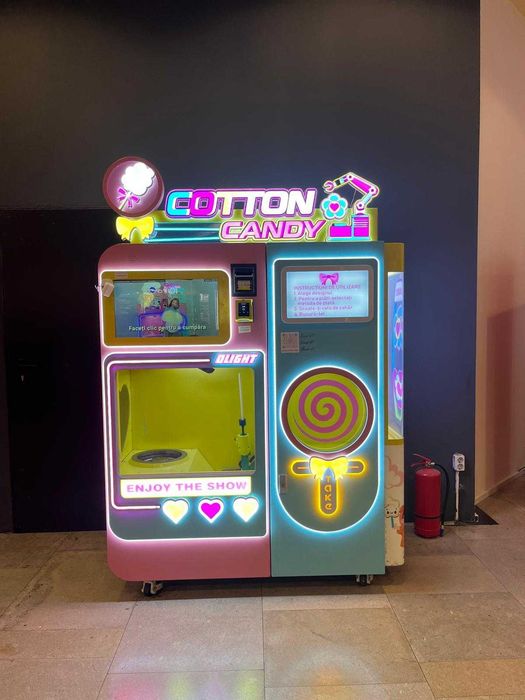 Aparat automat pentru vata de zahar tip Vending