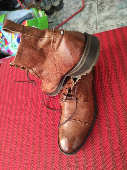 Ghete din piele 100% HILFIGER, nr. 42