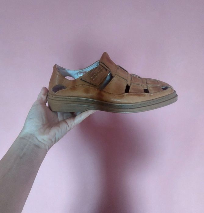 Sandale piele naturală, mărime 43 ![29 cm].Vezi poze.