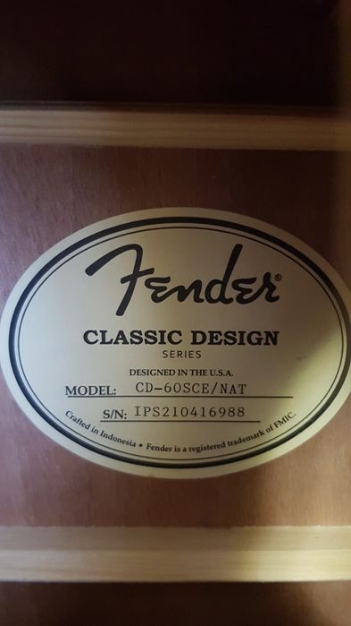 Гитара Fender CD-60SCE