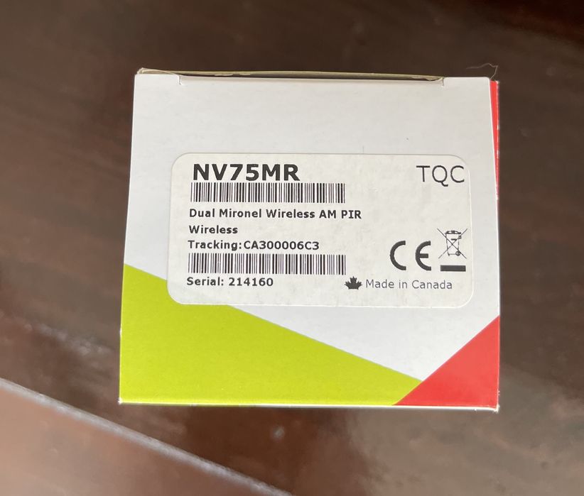 Detector / Senzor de mișcare wireless Paradox NV75MR NOU