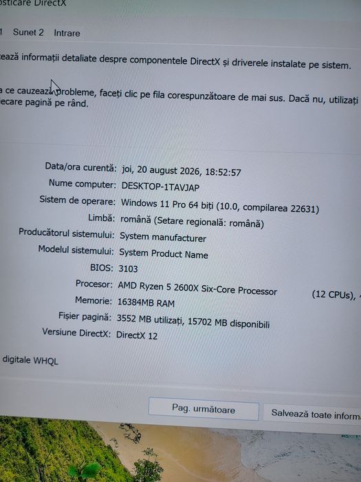 Unitate gaming  ROG  AMD ryzen 5  , ssd