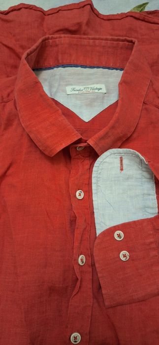 Невероятна мъжка риза лен Теодор,2ХL