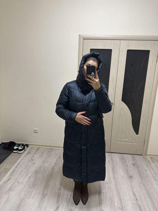 Пуховик зимний удлиненный