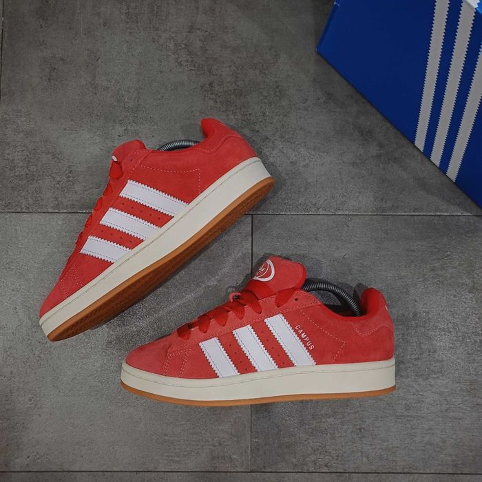 Нови Маратонки Adidas Campus 00s Червени естествен велур 42 размер