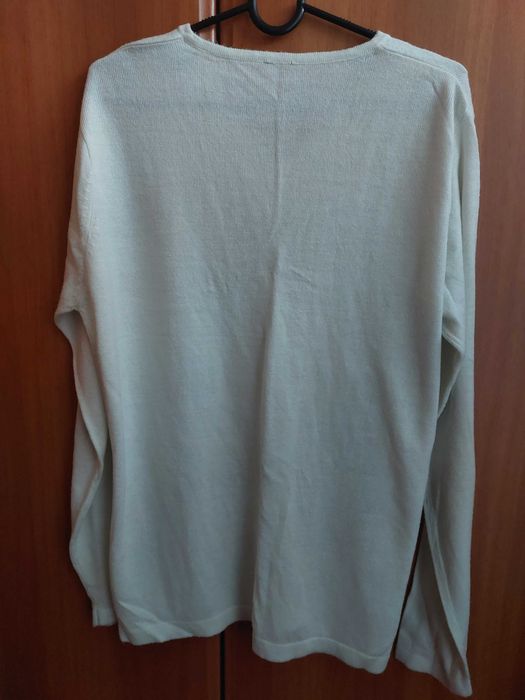 Bluza alba cu maneci lungi