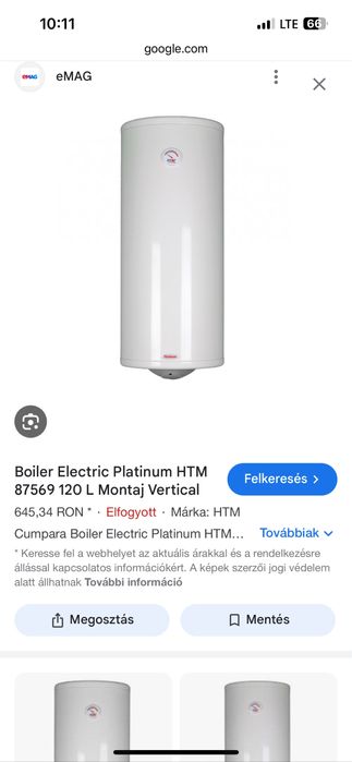 Boiler electric Platinum HTM 120 L