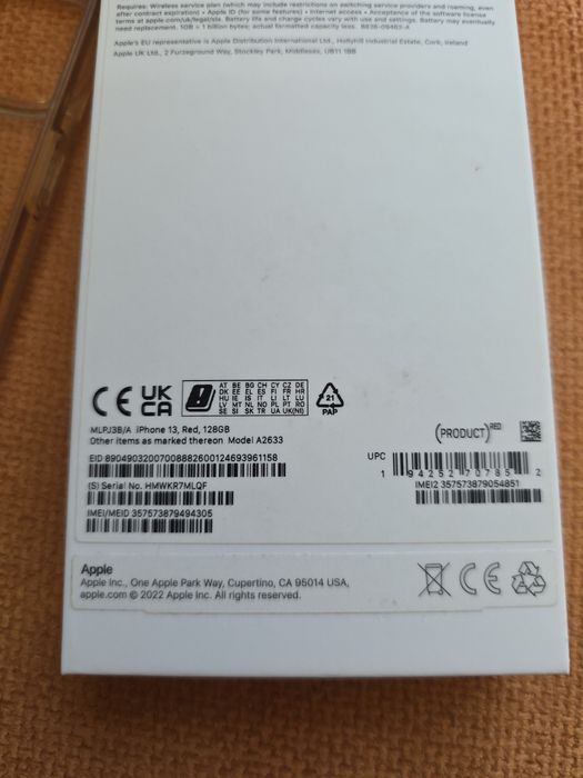 Iphone 13 128 (PRODUCT) RED