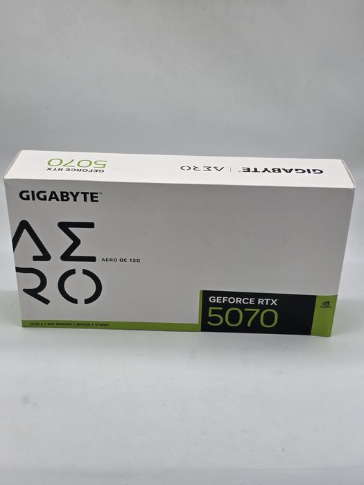Placa video GIGABYTE GeForce RTX™ 5070 AERO OC, 12GB GDDR7, 192-bit, SIGILATA