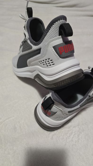 Adidasi Puma Amplifier Cool Light Grey Black USA - noi