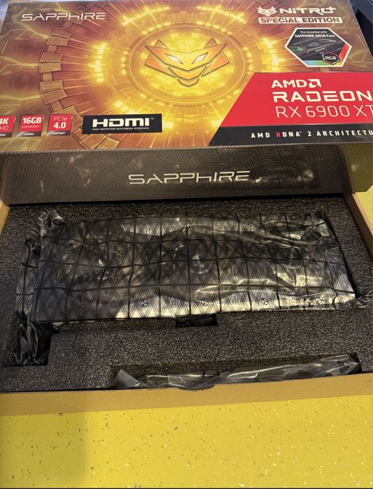Видеокарта sapphire nitro+ rx6900xt special edition ОБСЛУЖЕНА