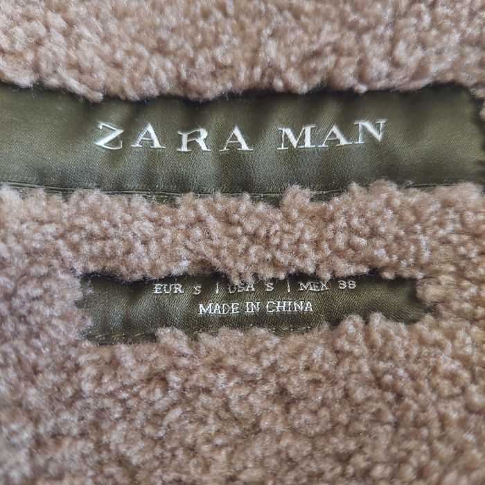 Яке ZARA кожа велур