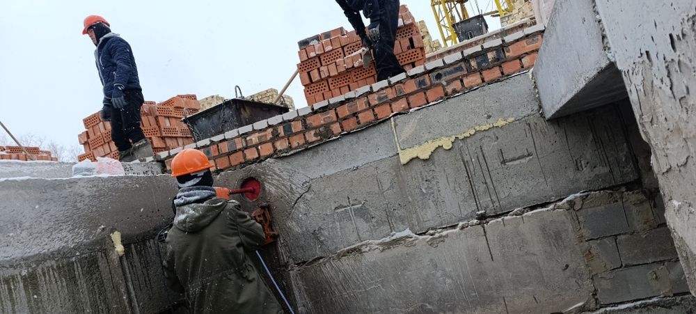 Алмазное сверление и резка твёрдого материала