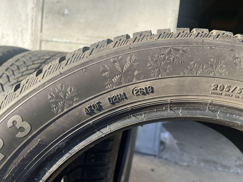 4 бр. зимни гуми 205/55/16 Semperit 5,5-7 mm DOT 2618