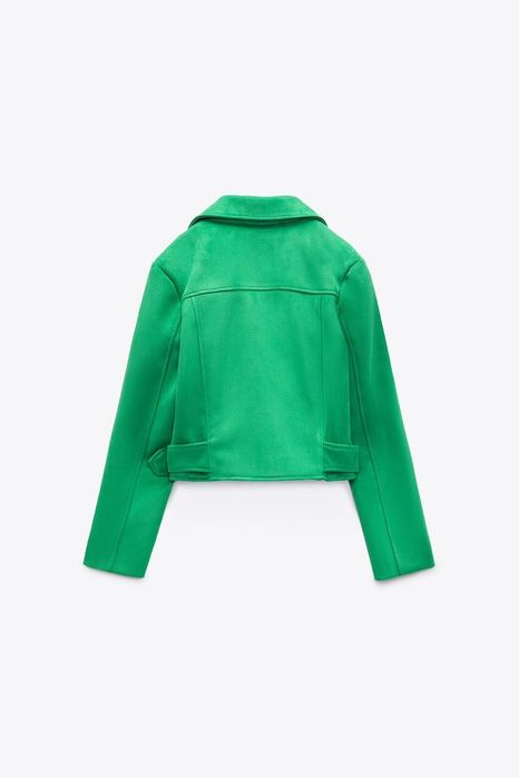 Зелено яке ZARA с колан - XS