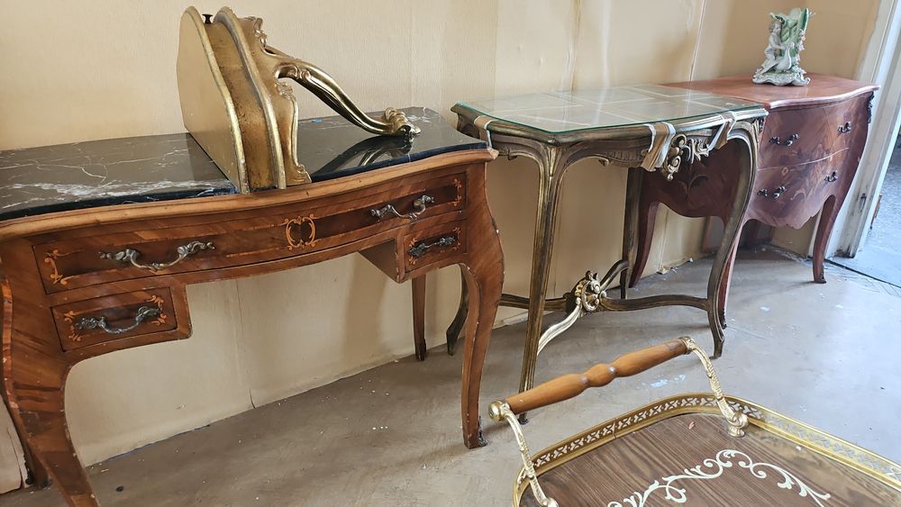 Италианска барокова конзола със огледало