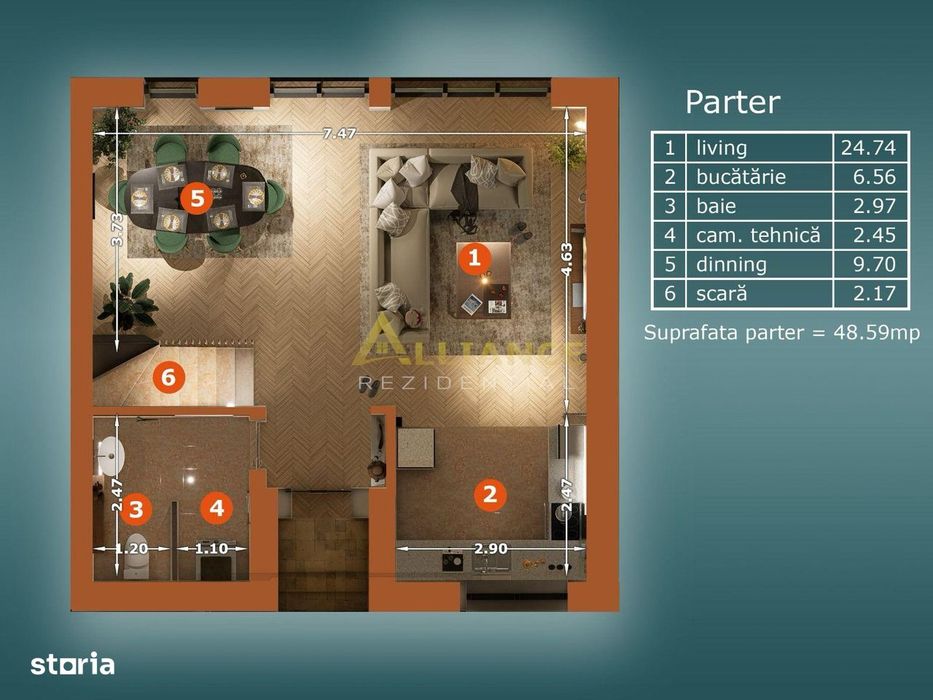 Vila 5 camere si 4 bai - Popesti Leordeni