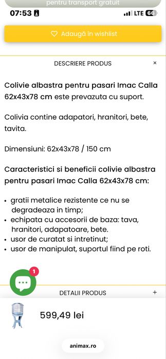 Colivie pentru pasari