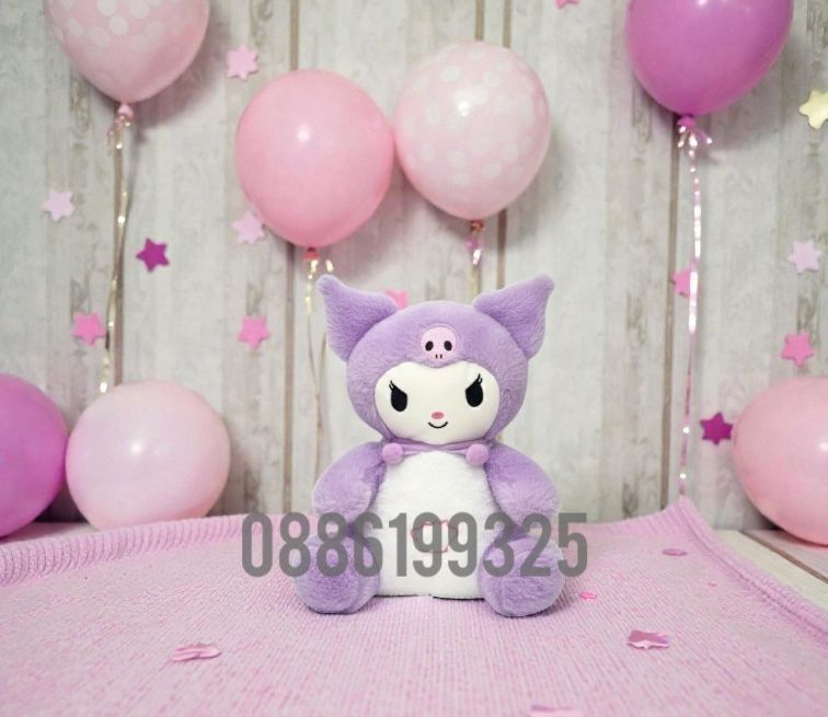 Интерактивна Дишаща плюшена играчка Kuromi Hello Kitty Куроми музикалн