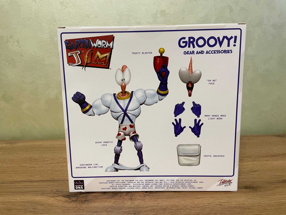 Фигурка Червяк Джим Earthworm Jim (GROOVY!)