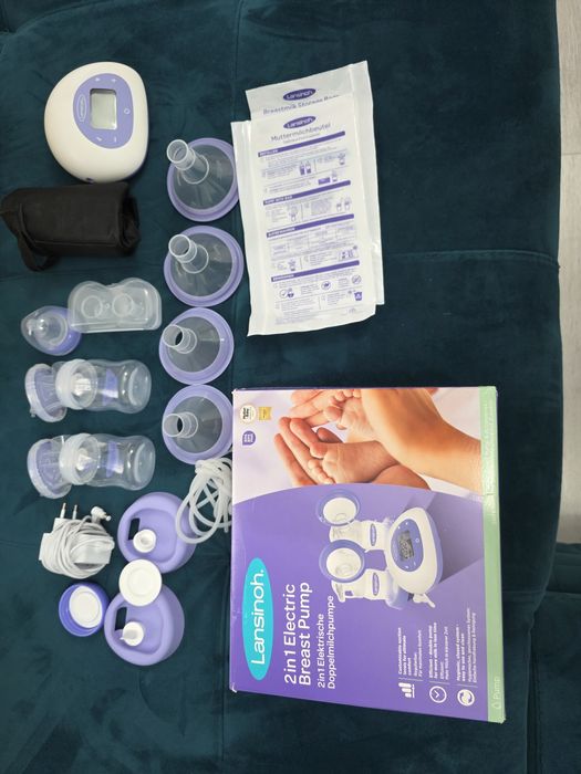 Pompa de san  Lansinoh electrica 2in1.