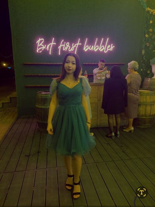 Rochie verde de banchet