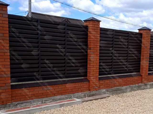 Забор жалюзи еврожалюзи