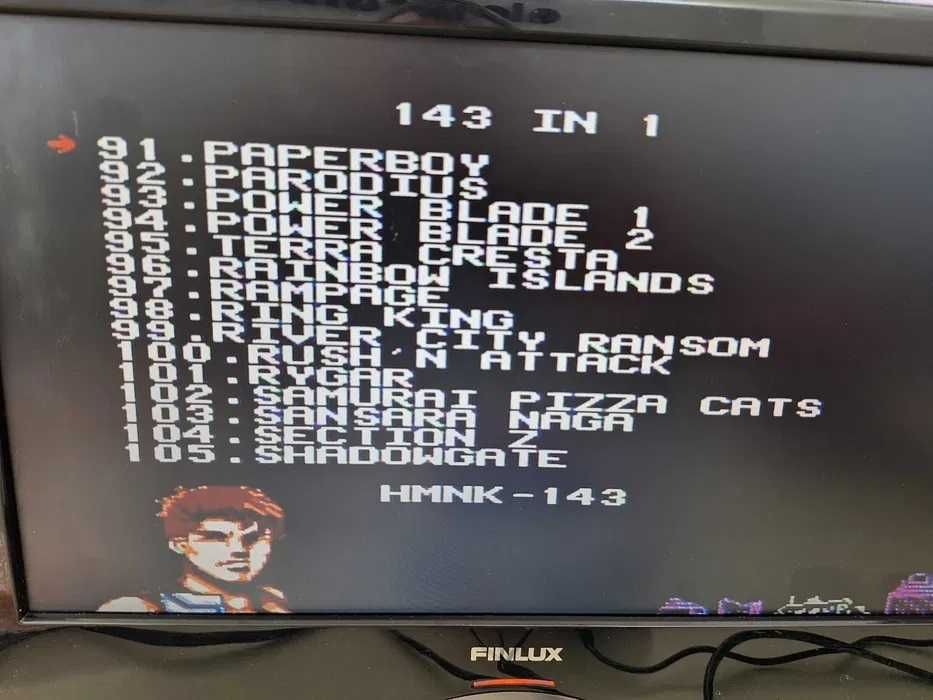 143 in 1, Caseta discheta clasica cu jocuri pentru consola TV, NES