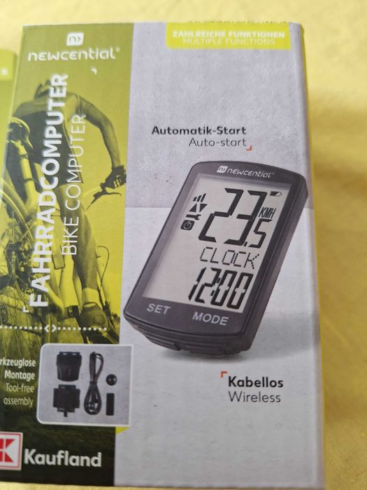 Computer pentru bicicleta wireless + bonus set de lumini pentru bicicletă, cu două unități