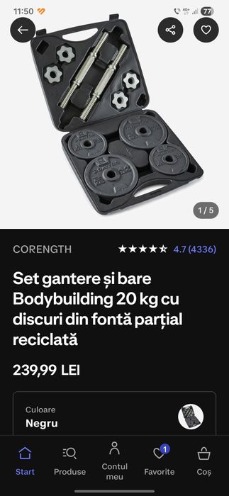 Vând aparat multifuncțional Zipro și seturi de greutăți  Decathlon