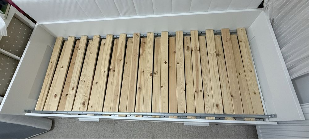 Cadru divan Brimnes cu 2 saltele- IKEA