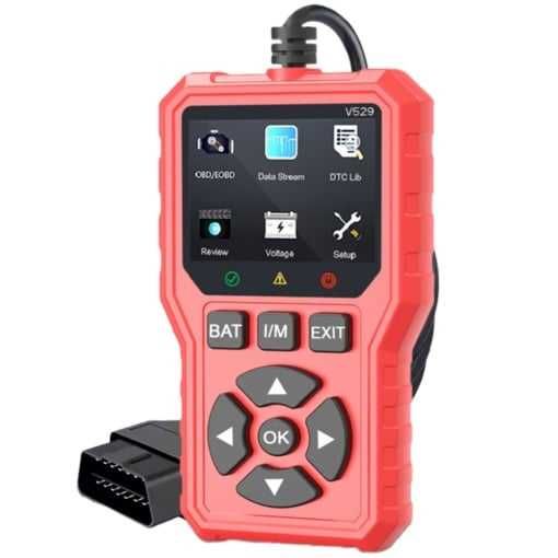 Tester auto Diagnoza OBD2 Foxsur V529, Test Baterie, DTC Lookup, Senzor O2, EVAP, Freeze Frame