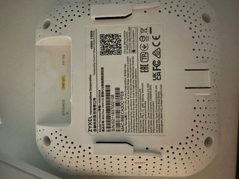 Access Point Zyxel NWA50AX – Wi-Fi 6 – POE