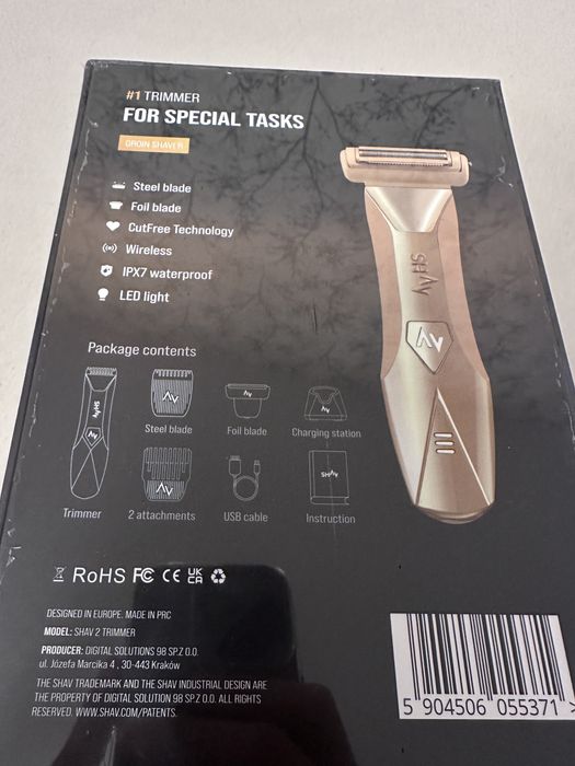 Aparat de ras Shav nou sigilat