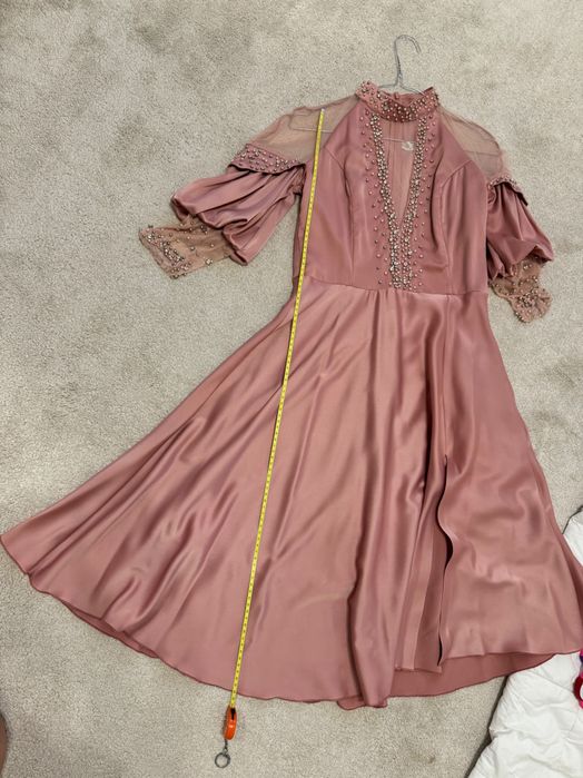 Rochie elegantă, roz pudra, mărimea L