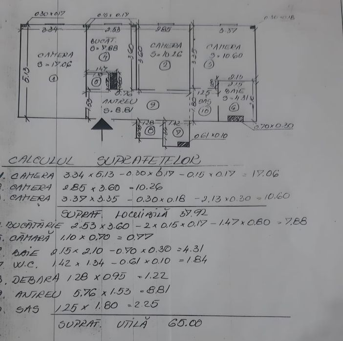 Vand apartament 3 camere  zona Marasti  Aurel Vlaicu