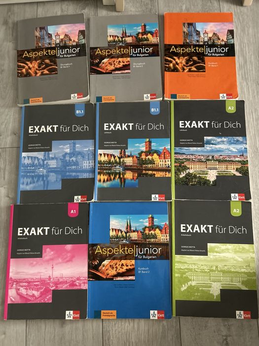 Учебници и тетрадки по немски език Klett – EXAKT für Dich / Aspekte junior