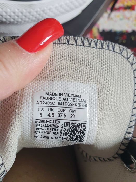 Vand adidasi Converse, piele,  mar. 37,5