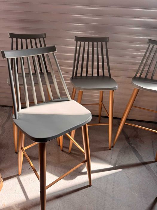 Бар столове Vanessa / Lavida, Сив цвят, Налични 18бр. с намалена цена !